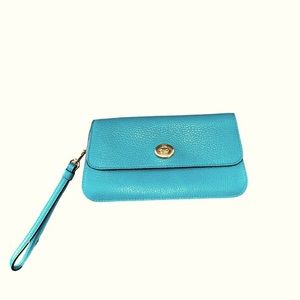 Coach Turquoise Wristlet